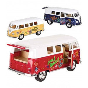 Furgoneta vw classical bus 1962 ivory top kinsmart 2