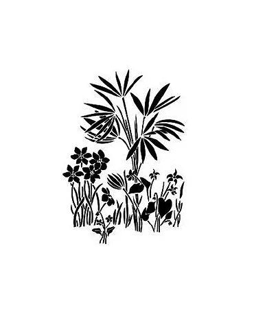 Stencil CADENCE 25X36cm VEGETAL 040 1