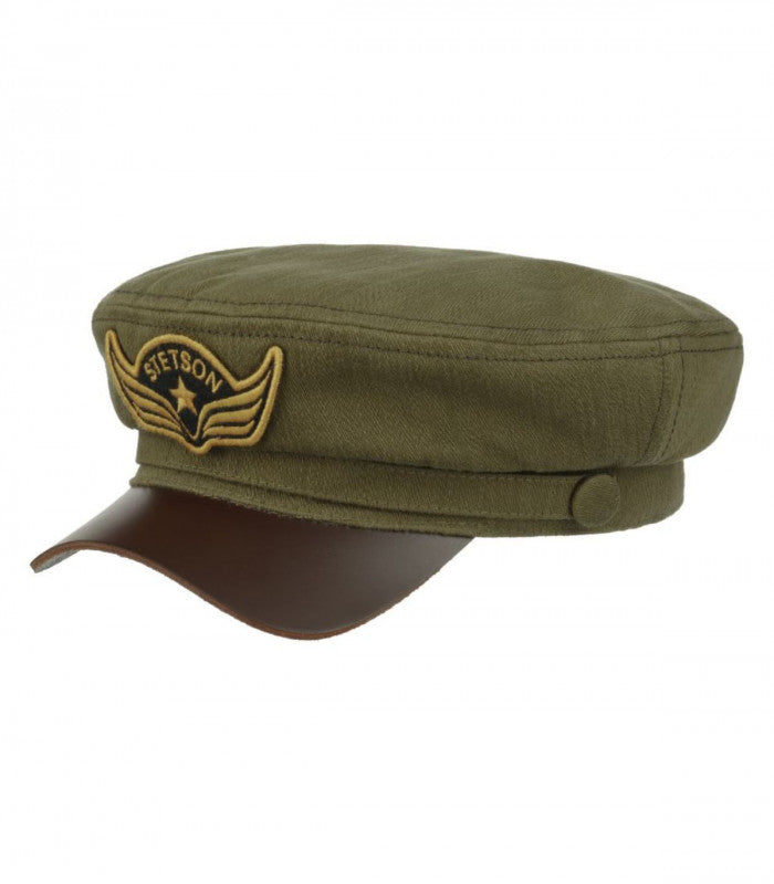 Gorra marinera peabody cotton kaki stetson 1