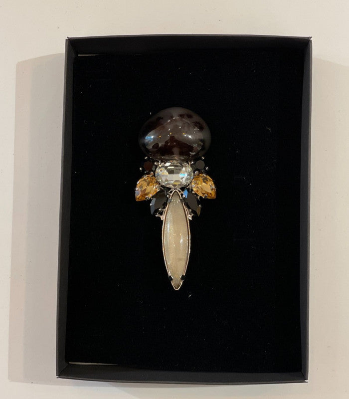 Broche swarovski negro b-497 aldazabal 1