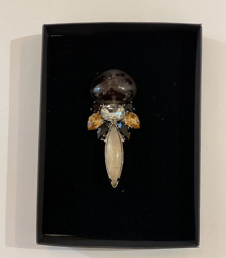 Broche swarovski negro b-497 aldazabal 1