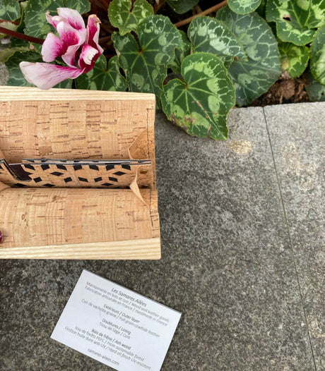 Cartera de madera michele beige samares 2
