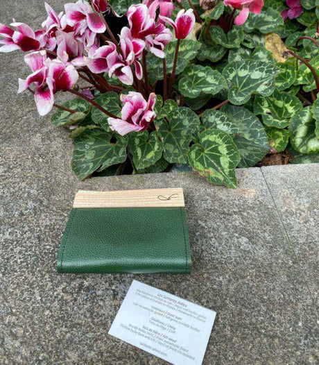 Cartera de madera michele verde samares 1