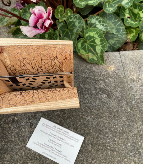 Cartera de madera michele verde samares 2