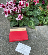 Cartera de madera michele rojo samares 1