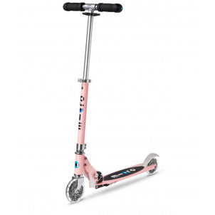 Patinete micro sprite led rosa pastel 1