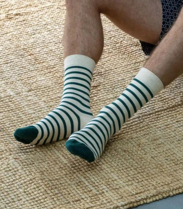 Calcetines beige chine vert billy belt 1