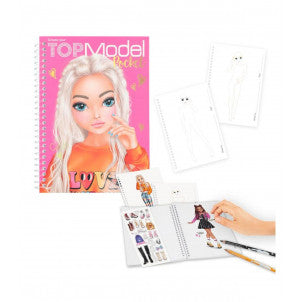 Cuaderno colorear top model 1
