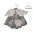 Ropita para muñecas cuadros gris v-42 llorens 1