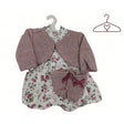 Ropita para muñecas blanco flores v-38 llorens 1