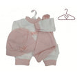 Ropita para muñecas pijama gorrito rosa rn-38 llorens 1