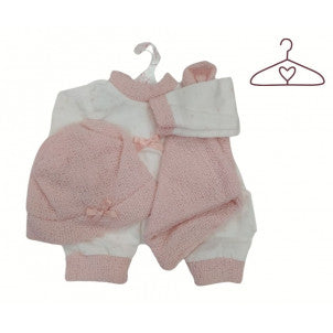 Ropita para muñecas pijama gorrito rosa rn-38 llorens 1