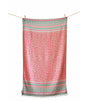 Toalla de playa keros beige & eucal. & pink aelia anna 1