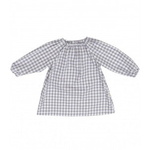 Bata guarderia cuadros vichy grey fundas bcn 1