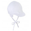 Gorra visera lino blanco sterntaler 1