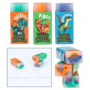 Goma de borrar de gelatina dino world 1