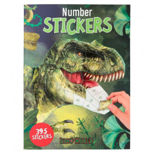 Libro de pegatinas por numeros dino world 1