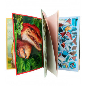 Libro de pegatinas por numeros dino world 2