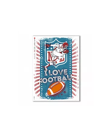PAPEL ARROZ paperdesigns I LOVE FOOTBALL 1