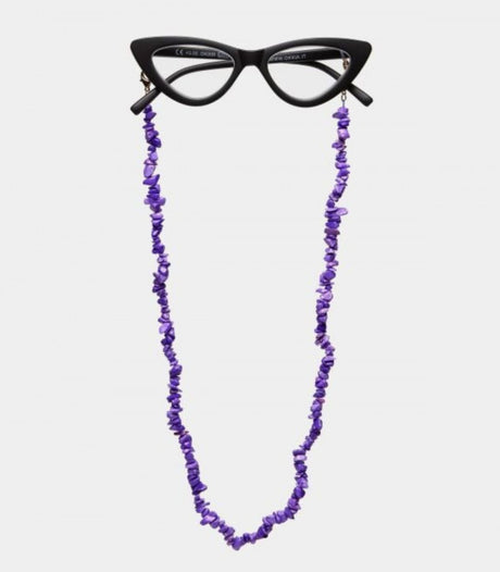 Cadena para gafas okkia glow lila 1