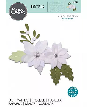 TROQUEL SIZZIX BIGZ PLUS DIE 3D FOLIAJE NAVIDEÑO 1