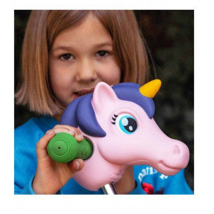 Cabeza micro buddy unicornio rosa y morado 2