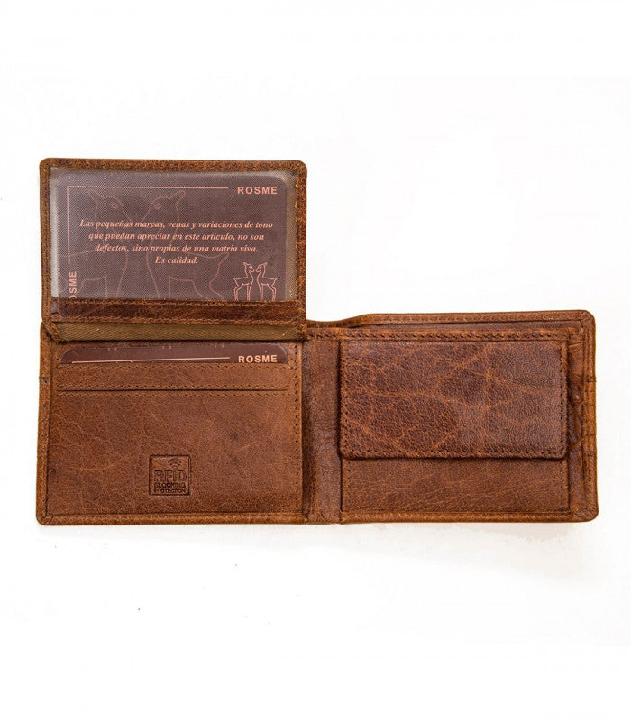 Cartera pruna cuero rosme 2