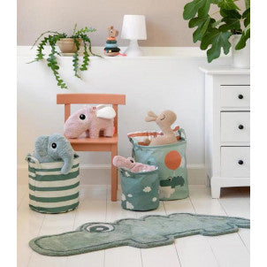 Set 3 cestos almacenaje happy clouds green done by deer 2