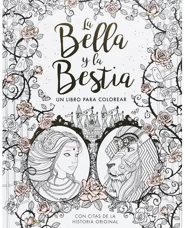 Libro Colorear La Bella y la Bestia 84pg 1