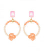 Pendiente aro darling coral julie sion 1