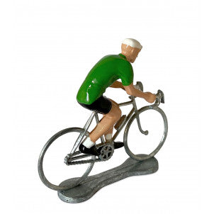Ciclista maillot verde bernard & eddy 2