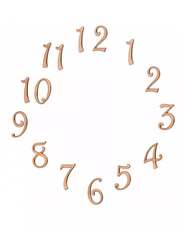 NÚMEROS RELOJ ARABES Siluetas DM 1