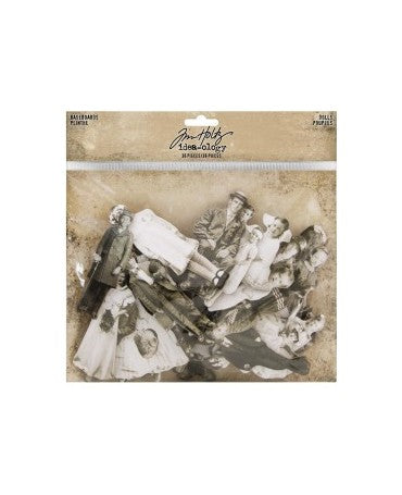 Tim Holtz Idea-ology Baseboard Dolls 36pc 1