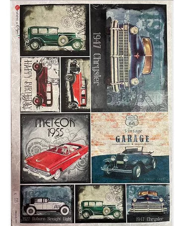PAPEL ARROZ paperdesigns VEHICLES 0020 1