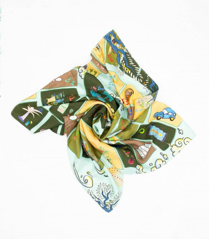 Pañuelo de seda ursula canard storiatipic 1