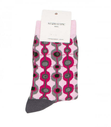 Calcetines folk rosa storiatipic 1