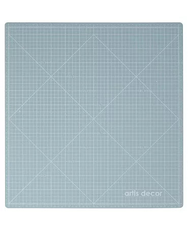 BASE CORTE ARTIS DECOR 32X33,5CM. (SCRAP MAT PLUS) MINT/ROSA 1