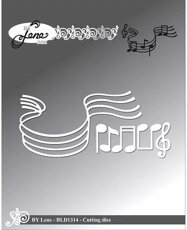 TROQUEL BY LENE Pentagrama y notas musicales 1