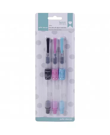PINCEL DE AGUA REDONDOS Artis Decor 3 ud 1