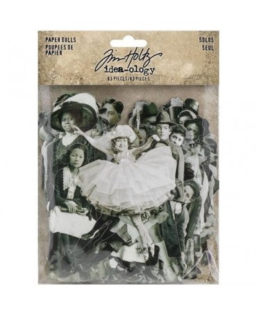 Tim Holtz Idea-ology Muñecas de papel solos Seul 83 ud 1