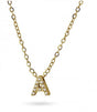 Collar stones dorado inicial letra a anartxy 1