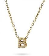 Collar stones dorado inicial letra b anartxy 1