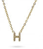 Collar stones dorado inicial letra h anartxy 1