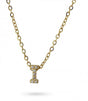 Collar stones dorado inicial letra i anartxy 1