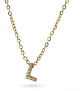 Collar stones dorado inicial letra l anartxy 1