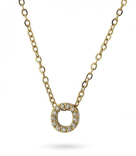 Collar stones dorado inicial letra o anartxy 1