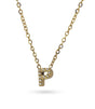 Collar stones dorado inicial letra p anartxy 1