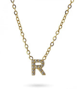 Collar stones dorado inicial letra r anartxy 1