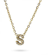 Collar stones dorado inicial letra s anartxy 1