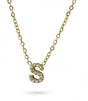 Collar stones dorado inicial letra s anartxy 1